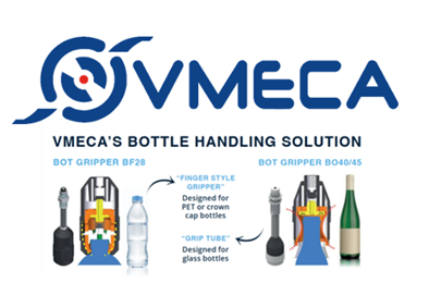 pneumatically operated bottle handling
